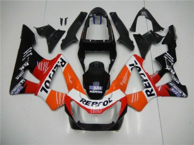Carene Honda CBR 900 RR 929RR 2000-2001 - Arancia Rosso Nero Repsol