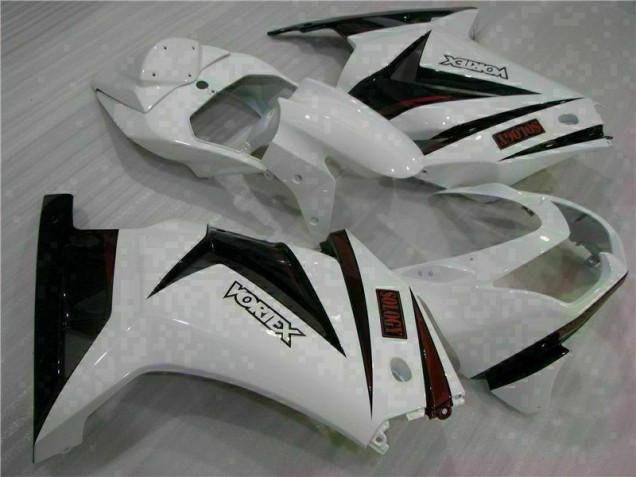 Carene Kawasaki EX250 2008-2012 - Bianco Nero Carene Kawasaki EX250 2008-2012 - Bianco Nero
