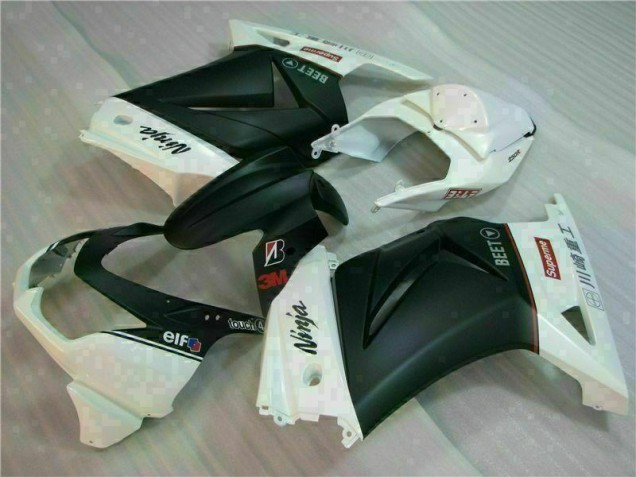 Carene Kawasaki EX250 2008-2012 - Bianco Nero Ninja 3M Carene Kawasaki EX250 2008-2012 - Bianco Nero Ninja 3M