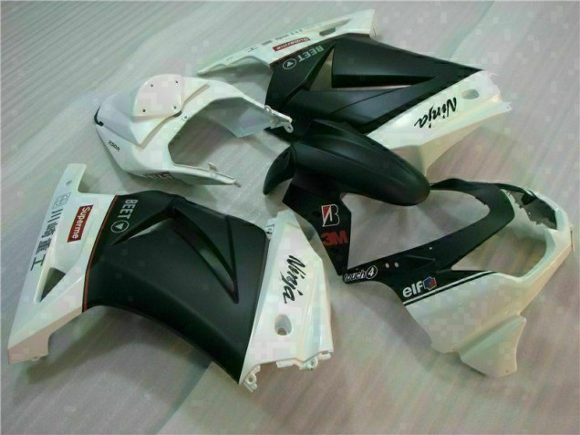 Carene Kawasaki EX250 2008-2012 - Bianco Nero Ninja 3M Carene Kawasaki EX250 2008-2012 - Bianco Nero Ninja 3M