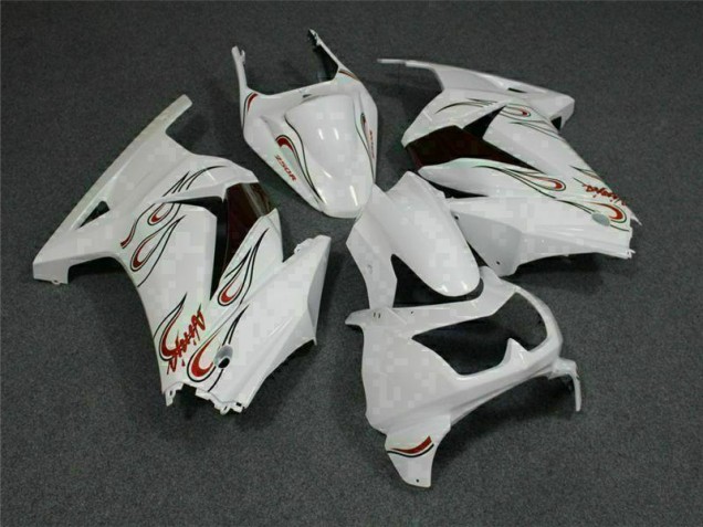 Carene Kawasaki EX250 2008-2012 - Bianco Rosso Carene Kawasaki EX250 2008-2012 - Bianco Rosso