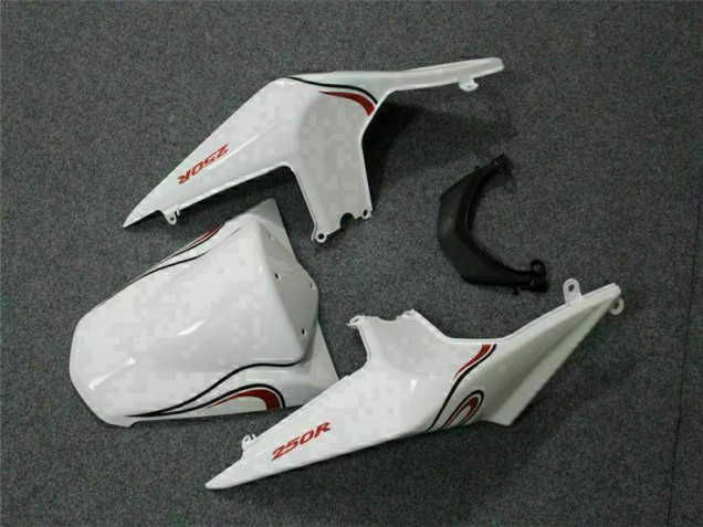 Carene Kawasaki EX250 2008-2012 - Bianco Rosso Carene Kawasaki EX250 2008-2012 - Bianco Rosso