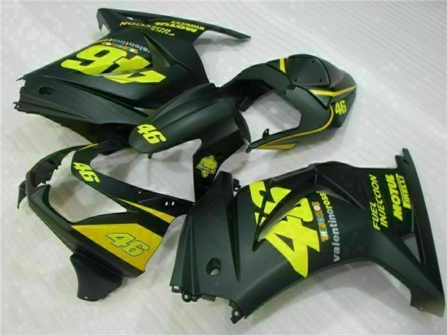 Carene Kawasaki EX250 2008-2012 - Nero Giallo 46 Carene Kawasaki EX250 2008-2012 - Nero Giallo 46