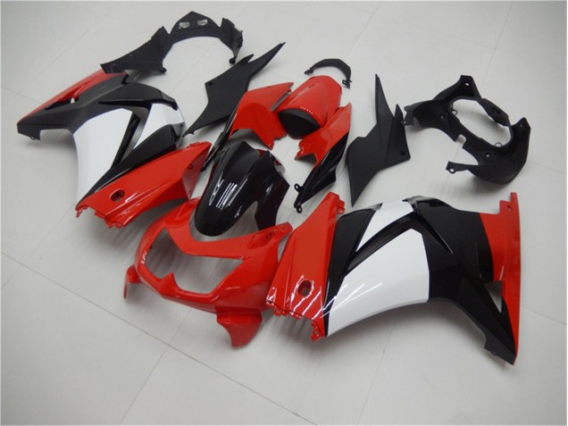 Carene Kawasaki EX250 2008-2012 - Rosso Nero Bianco Carene Kawasaki EX250 2008-2012 - Rosso Nero Bianco