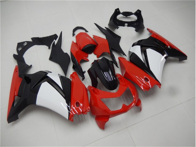 Carene Kawasaki EX250 2008-2012 - Rosso Nero Bianco Carene Kawasaki EX250 2008-2012 - Rosso Nero Bianco