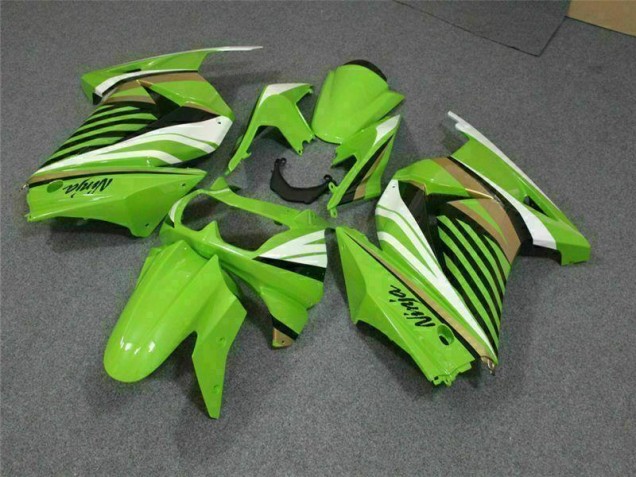 Carene Kawasaki EX250 2008-2012 - Verde Bianco Nero Ninja Carene Kawasaki EX250 2008-2012 - Verde Bianco Nero Ninja