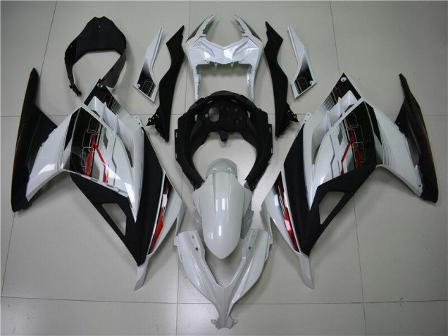 Carene Kawasaki EX300 2013-2016 - Bianco Nero Carene Kawasaki EX300 2013-2016 - Bianco Nero