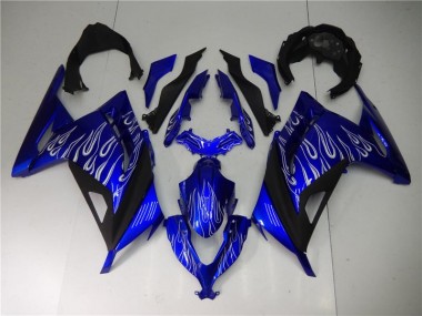 Carene Kawasaki EX300 2013-2016 - Blu Bianco Nero
