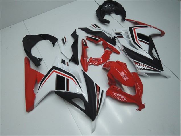 Carene Kawasaki EX300 2013-2016 - Rosso Bianco Nero Carene Kawasaki EX300 2013-2016 - Rosso Bianco Nero