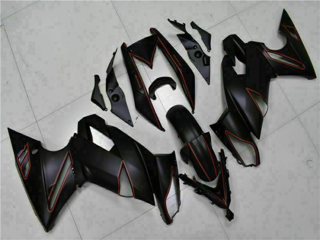 Carene Kawasaki EX650 2009-2011 - Nero Rosso Carene Kawasaki EX650 2009-2011 - Nero Rosso