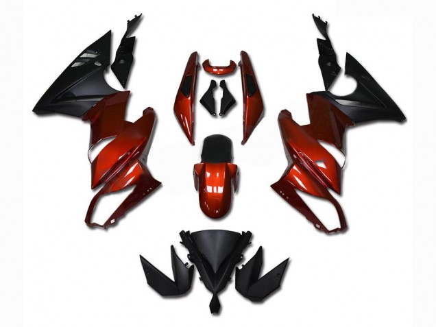 Carene Kawasaki EX650 2009-2011 - Rosso Carene Kawasaki EX650 2009-2011 - Rosso