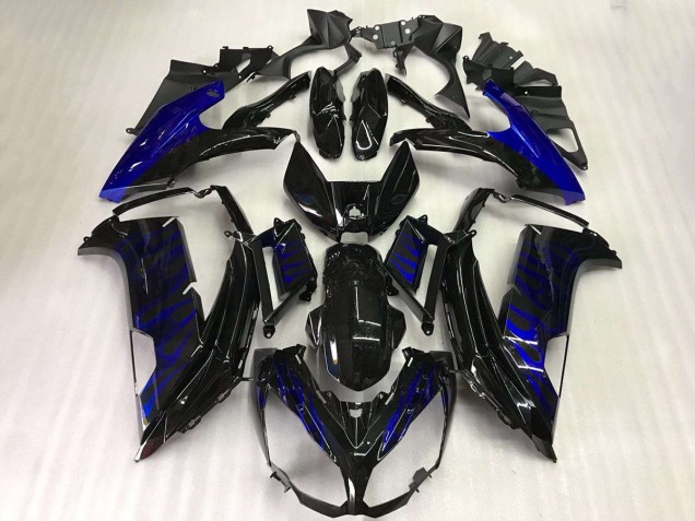 Carene Kawasaki EX650 2012-2016 - Nero Blu Fiamma Carene Kawasaki EX650 2012-2016 - Nero Blu Fiamma