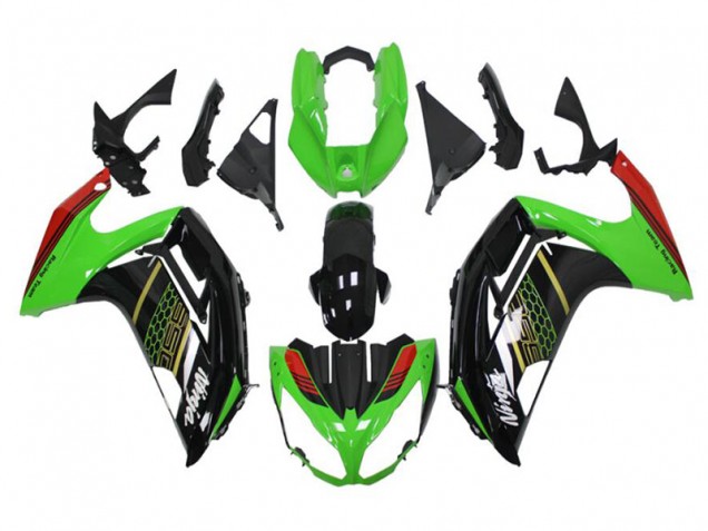 Carene Kawasaki EX650 2012-2016 - Verde Nero Carene Kawasaki EX650 2012-2016 - Verde Nero