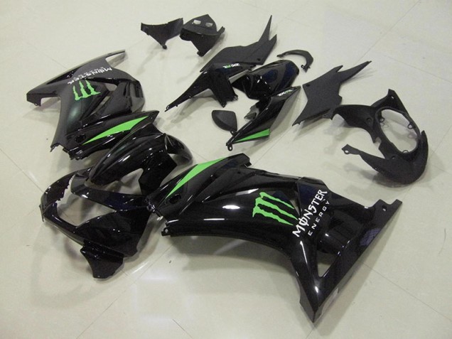 Carene Kawasaki ZX 250R 2008-2012 - Nero Verde Monster Energy Carene Kawasaki ZX 250R 2008-2012 - Nero Verde Monster Energy