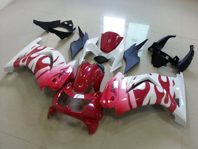 Carene Kawasaki ZX 250R 2008-2012 - Rosa Rosso Fiamma