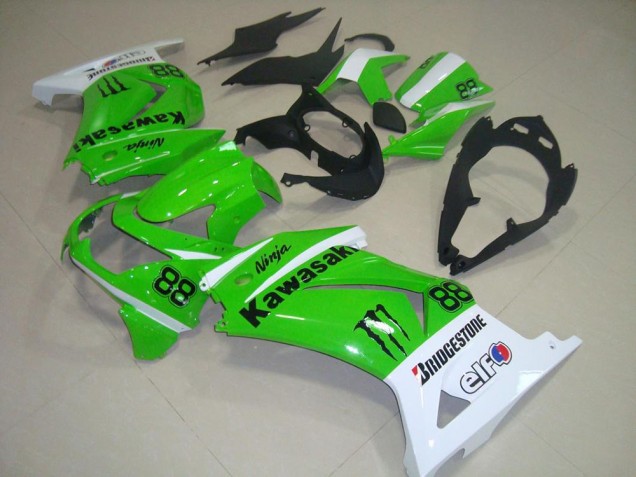 Carene Kawasaki ZX 250R 2008-2012 - Verde & Bianco Carene Kawasaki ZX 250R 2008-2012 - Verde & Bianco