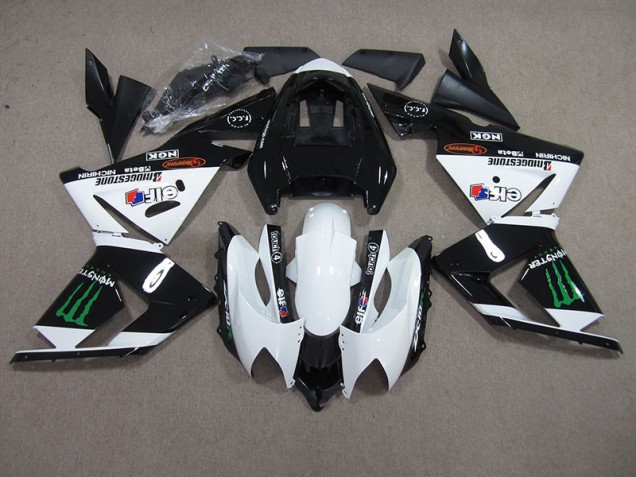 Carene Kawasaki ZX10R 2003-2005 - Nero Bianco Monster