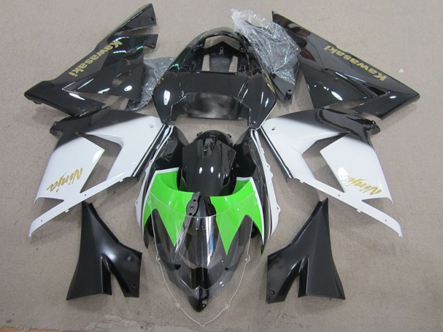 Carene Kawasaki ZX10R 2003-2005 - Nero Bianco Oro Ninja Carene Kawasaki ZX10R 2003-2005 - Nero Bianco Oro Ninja