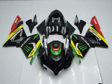 Carene Kawasaki ZX10R 2003-2005 - Nero Giallo Monster