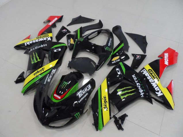 Carene Kawasaki ZX10R 2006-2007 - Nero Giallo Monster Carene Kawasaki ZX10R 2006-2007 - Nero Giallo Monster