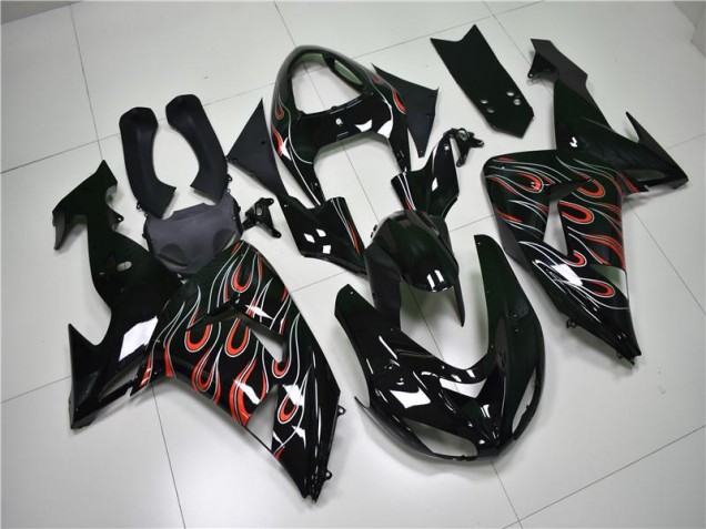 Carene Kawasaki ZX10R 2006-2007 - Nero Grigio Rosso Carene Kawasaki ZX10R 2006-2007 - Nero Grigio Rosso