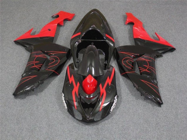 Carene Kawasaki ZX10R 2006-2007 - Nero Rosso Carene Kawasaki ZX10R 2006-2007 - Nero Rosso