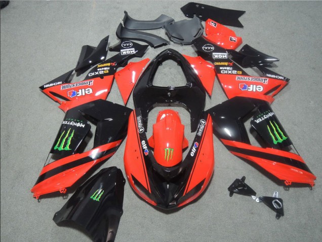 Carene Kawasaki ZX10R 2006-2007 - Nero Rosso Touch4 Monster Carene Kawasaki ZX10R 2006-2007 - Nero Rosso Touch4 Monster