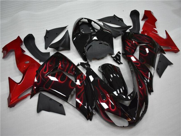 Carene Kawasaki ZX10R 2006-2007 - Rosso Fiamma Carene Kawasaki ZX10R 2006-2007 - Rosso Fiamma