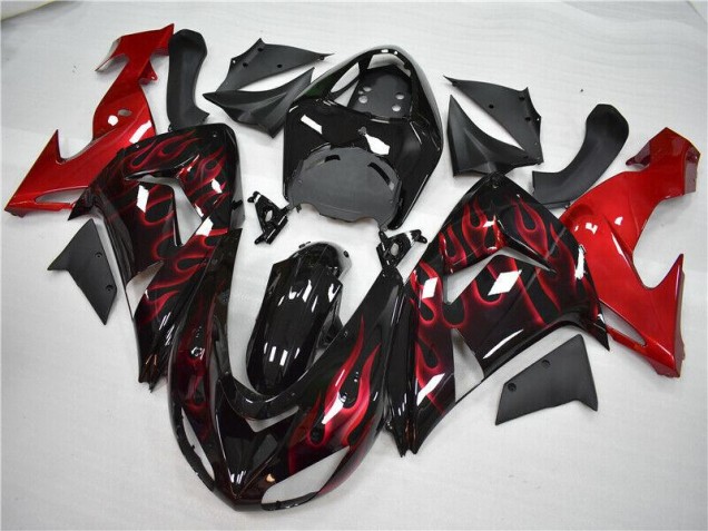 Carene Kawasaki ZX10R 2006-2007 - Rosso Fiamma Carene Kawasaki ZX10R 2006-2007 - Rosso Fiamma