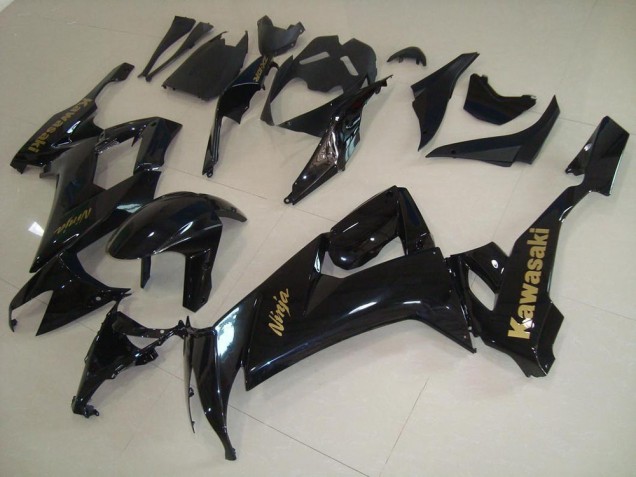 Carene Kawasaki ZX10R 2008-2010 - Lucido Nero con Oro Adesivo Carene Kawasaki ZX10R 2008-2010 - Lucido Nero con Oro Adesivo
