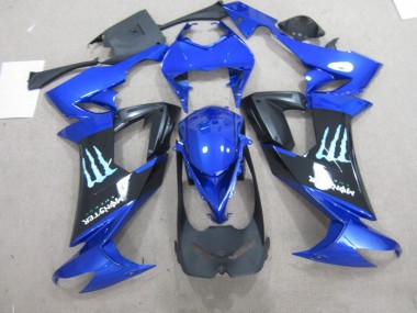 Carene Kawasaki ZX10R 2008-2010 - Nero Blu Monster