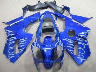 Carene Kawasaki ZX12R 2002-2006 - Blu Bianco Fiamma