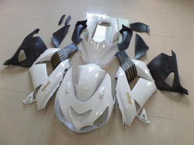 Carene Kawasaki ZX14R ZZR 1400 2006-2011 - Bianco & Nero Opaco