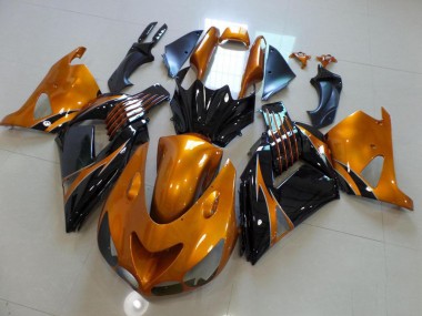 Carene Kawasaki ZX14R ZZR 1400 2006-2011 - Marrone & Nero No Adesivo