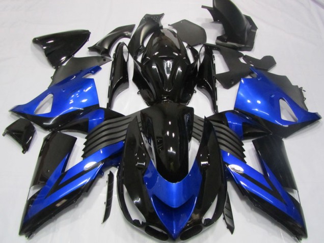 Carene Kawasaki ZX14R ZZR 1400 2006-2011 - Nero Blu Carene Kawasaki ZX14R ZZR 1400 2006-2011 - Nero Blu