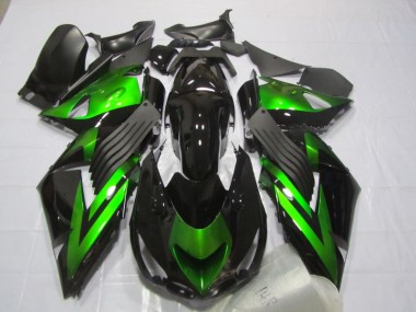 Carene Kawasaki ZX14R ZZR 1400 2006-2011 - Nero Verde