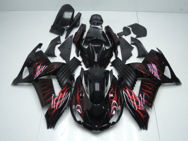Carene Kawasaki ZX14R ZZR 1400 2006-2011 - Rosso Fiamma