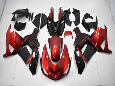 Carene Kawasaki ZX14R ZZR 1400 2006-2011 - Rosso Nero