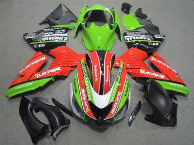 Carene Kawasaki ZX14R ZZR 1400 2006-2011 - Rosso Verdecard