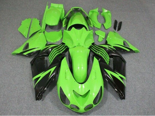 Carene Kawasaki ZX14R ZZR 1400 2006-2011 - Verde Nero Carene Kawasaki ZX14R ZZR 1400 2006-2011 - Verde Nero