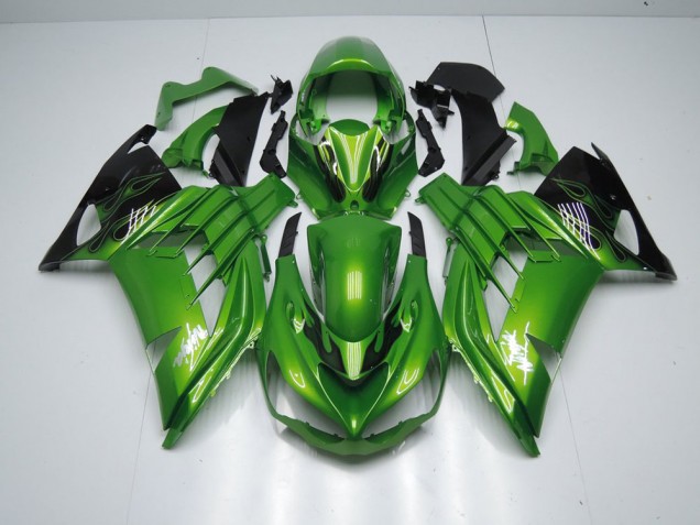 Carene Kawasaki ZX14R ZZR 1400 2012-2021 - Verde Fiamma Carene Kawasaki ZX14R ZZR 1400 2012-2021 - Verde Fiamma