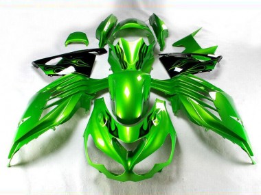 Carene Kawasaki ZX14R ZZR 1400 2012-2021 - Verde Nero
