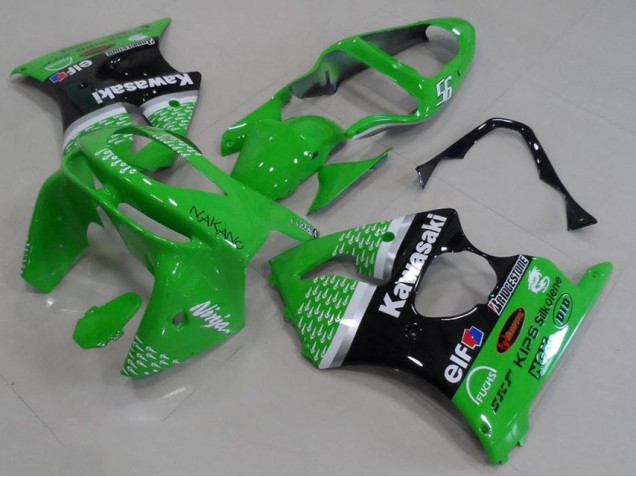 Carene Kawasaki ZX6R 1998-1999 - Verde Nero Carene Kawasaki ZX6R 1998-1999 - Verde Nero