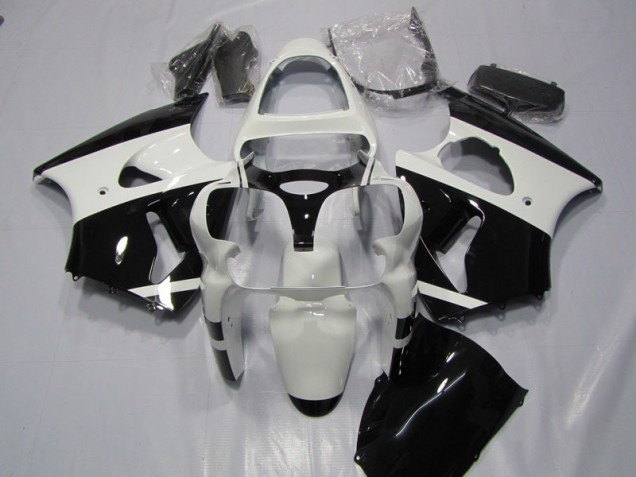 Carene Kawasaki ZX6R 2000-2002 - Bianco Nero Carene Kawasaki ZX6R 2000-2002 - Bianco Nero
