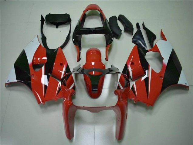 Carene Kawasaki ZX6R 2000-2002 - Rosso Nero Bianco Carene Kawasaki ZX6R 2000-2002 - Rosso Nero Bianco