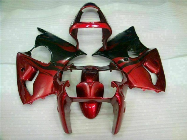 Carene Kawasaki ZX6R 2000-2002 - Rosso Nero