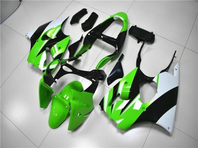 Carene Kawasaki ZX6R 2000-2002 - Verde Bianco Nero Carene Kawasaki ZX6R 2000-2002 - Verde Bianco Nero