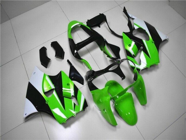Carene Kawasaki ZX6R 2000-2002 - Verde Bianco Nero Carene Kawasaki ZX6R 2000-2002 - Verde Bianco Nero