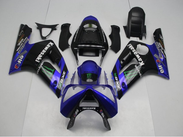 Carene Kawasaki ZX6R 2003-2004 - Blu Monster Carene Kawasaki ZX6R 2003-2004 - Blu Monster