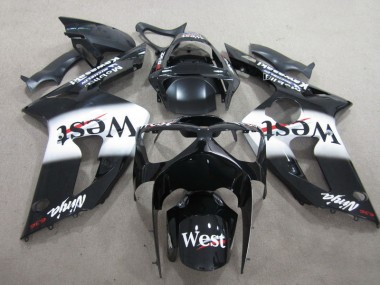 Carene Kawasaki ZX6R 2003-2004 - Nero West Ninja 636